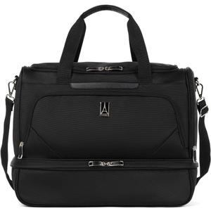 Travelpro Maxlite 5 Carry on Weekender with Drop-Bottom Compartment, Lightweight Overnight Travel Duffel Bag (Black)