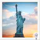 OMAIGAR 8x8 Picture Frame for 8by8 Square Poster Photo Canvas Certificate White High Transparent Photo Frame Wall Desktop Horizontal Vertical 8 x 8