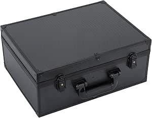 GYPSYFY Large Graded Card Storage Box with Combination Lock, 4-Row Trading Card Case Holds 150+ Graded Slabs, 540+ Toploaders or 1500+ Loose Cards, Compatible with PSA BGS SGC CSG