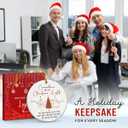 2 x Coworker Christmas Ornament 2025 - Coworkers are Like Christmas Lights Ceramic Ornaments - Funny Team Friendship Gifts, White Elephant Gifts for Work Bestie, Friends, Colleagues