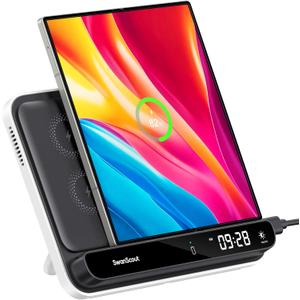 SwanScout 30W Fast Wireless Charging Station for Google Pixel 10 Pro Fold/9 Pro Fold/Pixel Fold/8 Pro/8a/7 & Samsung Galaxy Z Fold 6/5/4/3, Foldable Phone Charger Stand, 504F SwanScout 30W Fast Wireless Charging Station for Google Pixel 10 Pro Fold/9 Pro Fold/Pixel Fold/8 Pro/8a/7 & Samsung Galaxy Z Fold 6/5/4/3, Foldable Phone Charger Stand, 504F