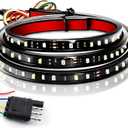 LIGBT 60'' Tailgate Light Bar 12V Single Row Led Brake Light Strip for Red Running Light Brake Turn Signal Strobe Lights White Reverse Light Fit Pickup, Truck, SUV, RV, Van,Trailer, ATV, UTV