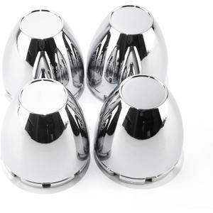 RTrhinoTuning 4 PCS 3.26" Bore Dome Center Cap for Rim 3 1/4" Wheel Center Caps, OD: 3.26"(83 mm) ID: 3.15"(80 mm) Wheel Caps Hubcaps, Chrome Silver