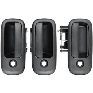 X4XZ 3PCS Exterior Door Handle Set Front Left & Right & Rear Right Side Compatible with 1996-2009 Chevy Express GMC Savana 1500 2500 3500 Van Replaces# 79320, 79321, 83373