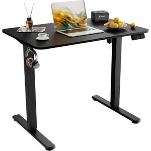 35" Electric Standing Desk, Height Adjustable, Sit Stand Up Desk for Home Office & Computer Workstations, Memory Controller, Black (35 inch)