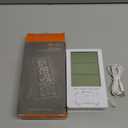 Neoteck 3 in 1 Thermometer Hygrometer with Clock Large LCD Display, Digital Humidity Temperature Meter 1.5m Sensor Wire for Indoor Outdoor Use (4.9ft)