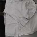 J.VER Men's Oxford Shirt Solid Casual Button Down Collar Shirts Long Sleeve Dress Shirts with Pocket (6X-Large, White)