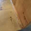 bali & pari Netra Real Burl Wood Console Table, 3-Drawer, Orange Mappa