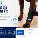 Labra Dog Front Leg Brace - Compression Wrap with Adjustable Straps - Dog Wrist Brace for Support - Leg Sleeve to Stop Licking - Aid in Wound Care and Recovery - Large/Extra Large (Black, XL)
