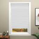Changshade Cellular Shades Window Blinds Blackout Cordless, Self Adhesive Peel and Stick On Honeycomb Blind Custom Size Room Darkening Light , White