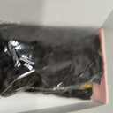 FLUFYMOOZ 9PCS Clip in Hair Extensions 22 Inch Curly Hair Extension Long Soft Synthetic Hairpieces for Women (Black Brown)