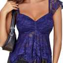 Avidlove Bralettes for Women Tank Top Going Out Shirt Babydoll Undershirts Y2k Top Lingerie XL