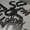 Beeveer Where the Wild Ones Play Nursery Sign Wooden Playroom Wall Decor Playroom Decoration Word Play Room Sign for Wall Plaques 11 Pcs(40 Inch,Black)