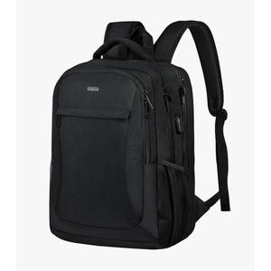 Voova Travel Laptop Backpack, Business Work Laptop Backpack for Women & Men with USB Charging Port, Waterproof Slim Durable College Computer Bag Fits 15.6 Inch Laptops and Notebook, Black