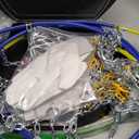 Auto Tightening Snow Chains Tire Chains For Cars Suv Pickup Trucks - Auto Tightening 1 Min Quick Fit AND Easy Installation, Reusable Universal Emergency Traction Snow Chains - Set of 2HKN140