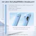 Stylus Pen for iPad11&10thGen,14Mins Faster Charge, with Pencil Holder,Palm Rejection, Tilt Sensitivity, for iPad Air11&13-inch(M3/M2), iPad Pro 11&13-inch (M4),iPad 6-11th,iPad Pro 11/12.9 inch