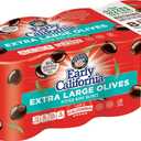 Early California Extra Large Ripe Pitted Olives, Pack of 8, 6 oz Cans