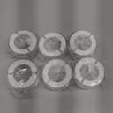 6-Pack Stove Knob Safety Covers - Gas Oven Knob Locks for Diameter Under 2.7 inch, Heat Resistant & Adhesive Base (Clear) (transparent)