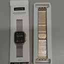 LULULOOK Milanese Mesh Loop Compatible with Apple Watch Band 49/46/45/44/42/41/40/38mm for Men Women, Stainless Steel Magnetic Buckle Strap for iWatch Ultra 3/2 Ultra Series 11 10 9 8 7 6 SE 5 4 3 (Champagne Gold)