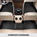 3D MAXpider Custom Fit Kagu Floor Mat (Black) Compatible with Ford Mustang 2015-2026 (2 Eyelets) - Front Row