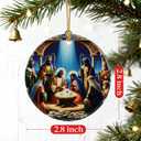 4 x Nativity Scene Ornament | Christmas Ornaments, Christmas Tree Decorations, Holiday Hanging Decor, Christian Decor | Religious Gifts, Christian Gifts | Gift Exchange Ideas
