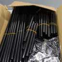 Mavivegue Shoe Rack with Cover, 10+1 Tier Tall Shoe Storage for 50-55 Pairs of Shoes, Shoe Organizer for Entryway, Closet (Black)