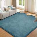 Baby Play Mat for Floor Nursery Rug Muscle Mat Area Rug Playroom Rug 79"x110" Playpen Mat Elastic Foam 1.3" Thick Crawling Mat for Babies,Toddlers, Infants, Kids,Indigo