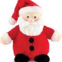 Bearington Nick Santa Claus Christmas Stuffed Animals - 6" Soft Christmas Stuffies for Kids with Red and White Hat, Soft Fur, and Weighted Bottom - Poseable Holiday Plush Toy - Gift for Teens and Kids