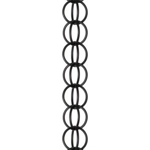 Monarch Rain Chains Aluminum Ring Black Rain Chains for Gutters  8.5 ft Black Decorative Rainchain Outdoor Durable Heavy Duty Gutter Chain Downspout, Modern Rainchains for Outside
