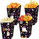 12PCS Boo Popcorn Boxes A Little Boo Is Due Baby Shower Decorations Ghost Goodie Box For Baby Shower Baby Girls Halloween Decorations