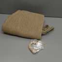 Mkono Woven Storage Basket Decorative Natural Rope Basket Wooden Bead Decoration for Blankets, Toys, Clothes, Shoes, Plant Organizer Bin with Handles Living Room Home Decor (Brown, 28 x 28cm)