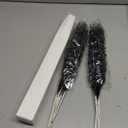 12 PCS Artificial Glitter Berry, Black Glitter Picks Artificial Berries Stems for Christmas Ornaments Fake Stem Decorative Sticks for Vases Tall DIY Wreath Halloween Decor