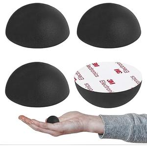 1.25" Silicone Hemisphere Bumpers Isolation Feet Rubber Non-Skid Speaker Pads with Adhesive Record Player Audio Isolation Pads for Small Speaker Spikes,Turntable,Amplifiers,Subwoofer,Monitors,Decks 4 Pcs