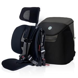 WAYB Pico Travel Car Seat with Premium Carrying Bag- Lightweight, Portable, Foldable - Perfect for Airplanes, Rideshares, and Road Trips - Forward Facing for Kids 26.550 lbs and 33.545"