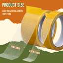 8 Rolls Double Sided Fabric Tape Heavy Duty 1inch/ 2inch x 33ft High Stickness Strong Double Sided Hem Tape for No Sew No Iron Hemming Clothes Dress Curtains Carpet DIY Crafts