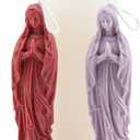 3D Virgin Mary Shape Silicone Candle Molds, DIY Goddess Molds for Candle Making Resin Soap Casting Cake Chocolate, Aroma Gypsum Molds for Home Decor, 5.3"