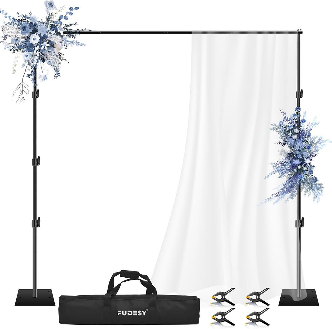 Backdrop Stand Heavy Duty, 10x10ft Adjustable Pipe and Drape Stand