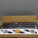 YaFex Curtain Rods 32-144 Inch, Heavy Duty 1 Inch Adjustable Curtain Rod for Windows, Black Extra Long Window Treatment Rods, Modern Design, Easy Installation