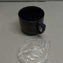 Pyrilo 38oz Ceramic Soup Bowls with Handle & Lid, Large Soup Mugs, Microwave & Dishwasher Safe Ceramic Soup Bowl for Cereal Oatmeal Ramen Instant Noodle Salad, Blue (2 Pack)