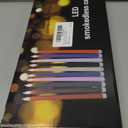 Baquler 12 Pcs 11''Valentines Day Flameless Taper Candle LED Pink Red White Battery Operated Candlestick Plastic Flickering Gift for Romantic Night Anniversary Proposal Wedding Table Centerpiece Decor