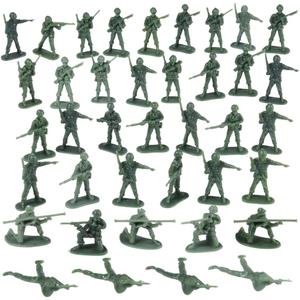 U. S. Toy DELUXE BAG OF CLASSIC TOY GREEN ARMY SOLDIERS - 36 Pc. (USTVL47)