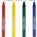 Madisi Crayons Bulk Pack, Regular Size, 4 Colors, 150 Packs, 600 Count