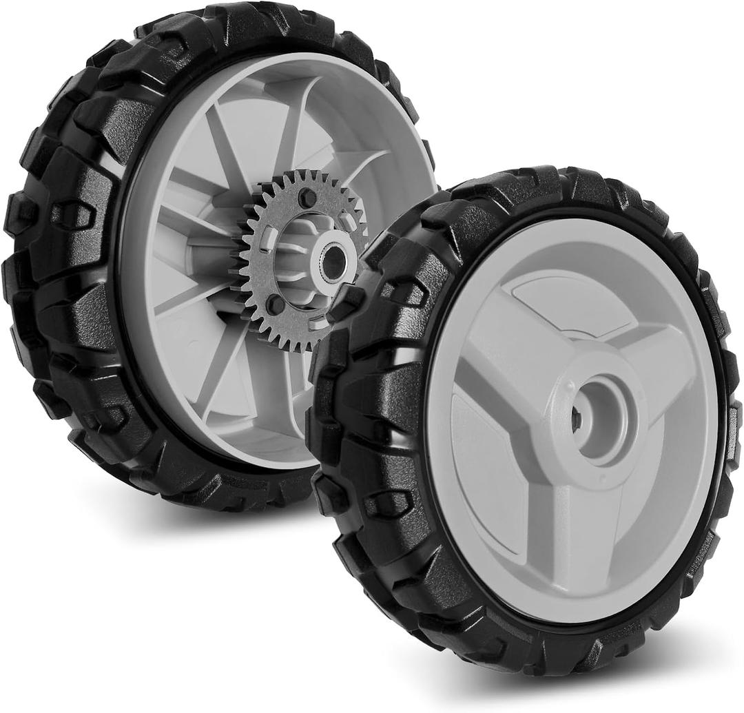 580365301 Wheels Compatible with Hus qvarna Lawn Mower - 8 inch Drive Wheels for HU675AWD, HU700AWD, HU725AWD, HU800AWD, L321AH, LC221A, Craftsman GCV-160 Mower, 2 Pack