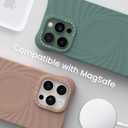 ORNARTO Vortuxe for iPhone 13 Pro Max Case 6.7" | 2X MIL-STD Drop Protection | Compatible with MagSafe | Sleek Aesthetic Liquid Silicone Phone Cover - Pine Green