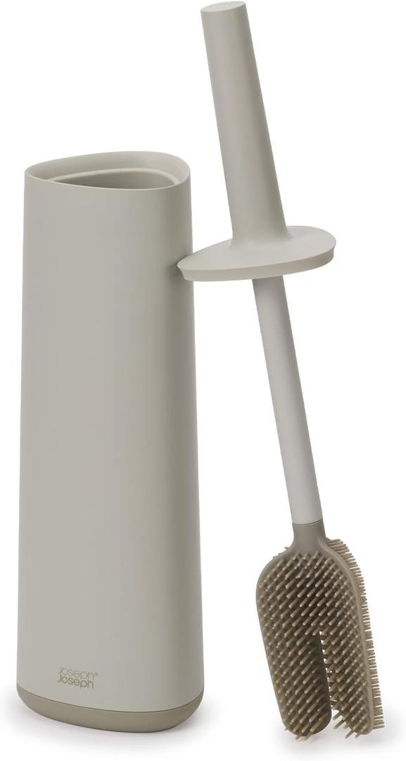Joseph Joseph Flex 360 Advanced Toilet Brush with Matte Finish (Ecru)