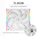 Thermalrlght Frozen Infinity 360 White CPU Aio Cooler,TL-M12W*3 PWM Fans,Computer CPU Water Cooler,ARGB Infinity Mirror,360 CPU Liquid Cooling:LGA1851/1700/1150/1151/1200/2011,PC Water Cooling