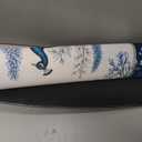 Blue Green Peacock Chinoiserie Floral Mahjong Mat 31.5"x31.5"