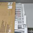 keny 29"-42.5" Baby Gate for Stairs, Auto Close Safety Dog Gate, Pressure Mounted Easy Walk Through Pet Gate for Doorways, Durable Stair Gate, 30" Tall, White