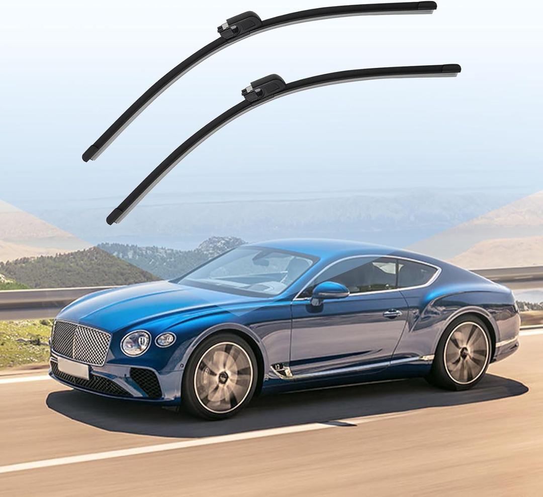 FZJDSD 1 Set Windshield Wiper Blade Compatible with Bentley Continental Gt Gtc & Flying Spur Models From 2004-2018 Replace 3W1955425D 3W1955425A 3W1955425B 3W1955425C