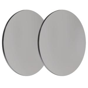 Steel Plate Sheet 1/8" x 4" Diameter Round Weldable 2 Pcs A36 Steel Sheet Metal Base Plate Disk for Construction (4 in, 2 Pcs)